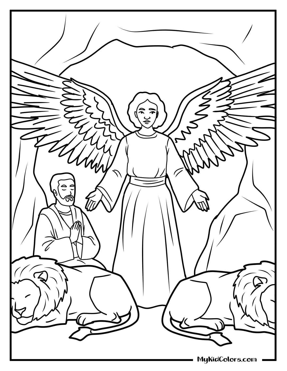 15 Free Daniel and the Lions’ Den Coloring Pages That Celebrate Faith, Courage, and Calm