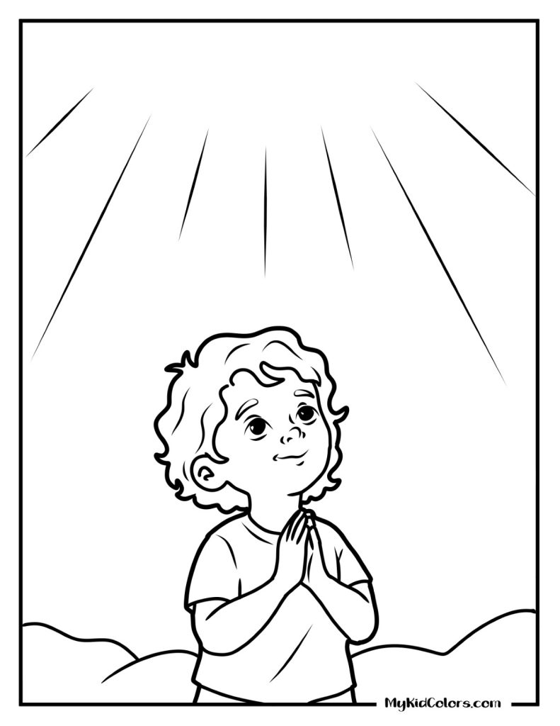 God Hears My Prayers Coloring Pages – Page # 4