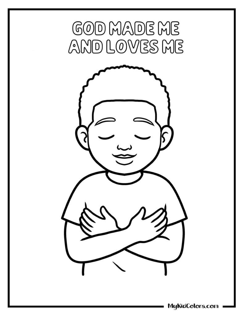 God Made Me Coloring Page – Page # 5