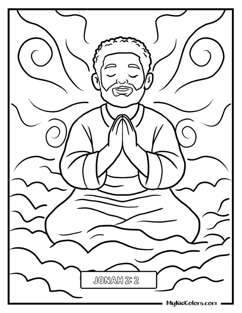 Jonah And The Whale Coloring Page – Page # 7