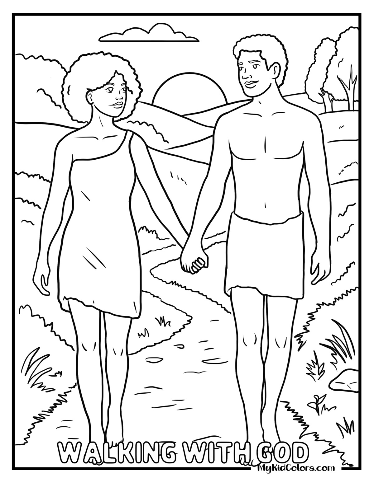 15 Garden of Eden Coloring Pages for Kids (Wonder, Stewardship & God’s Creation)
