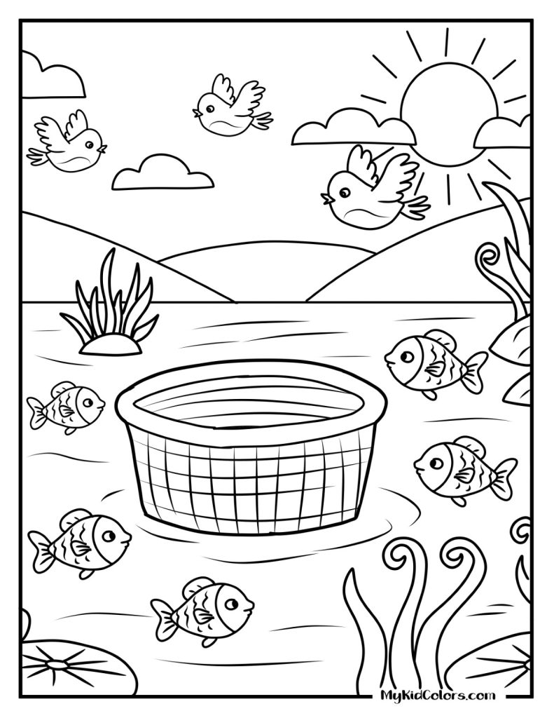 Baby Moses Coloring Pages – Page # 8