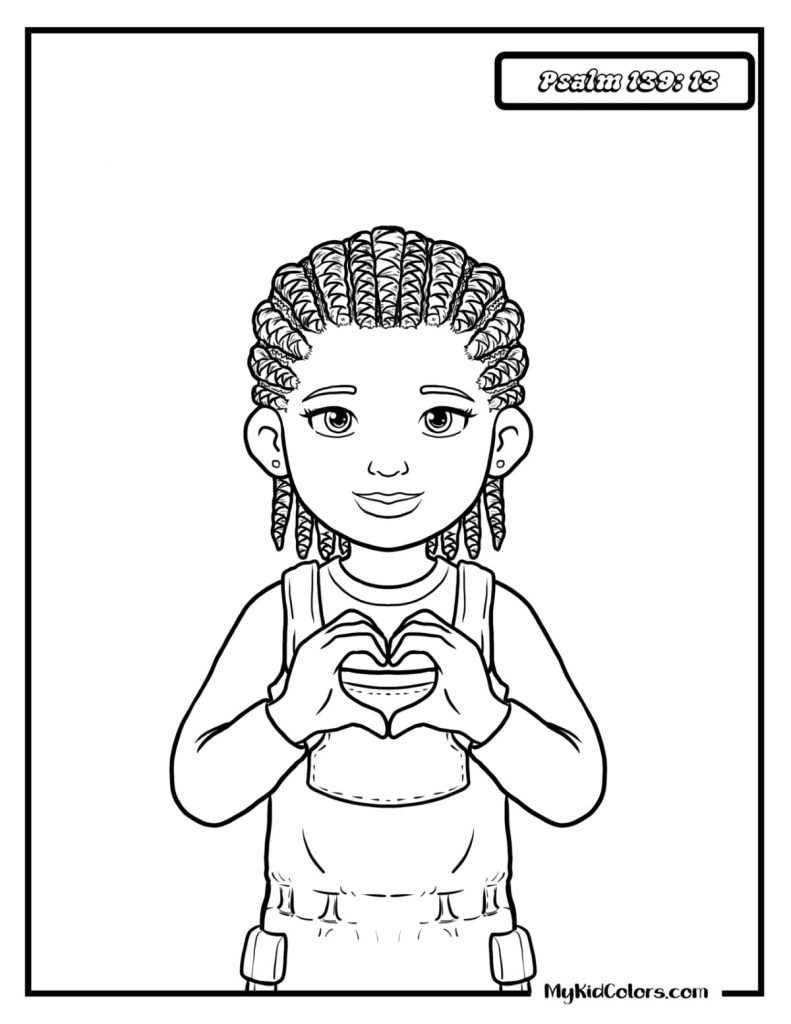 God Made Me Coloring Page – Page # 9