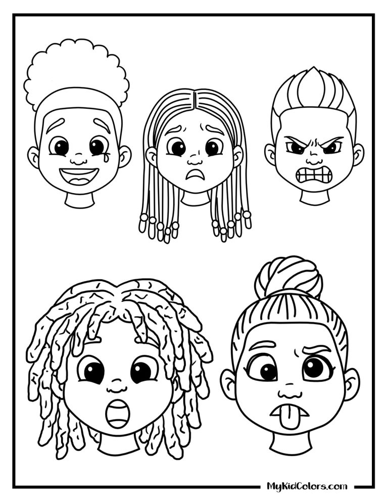 15 Emotions Coloring Pages That Help Kids Understand Their Feelings