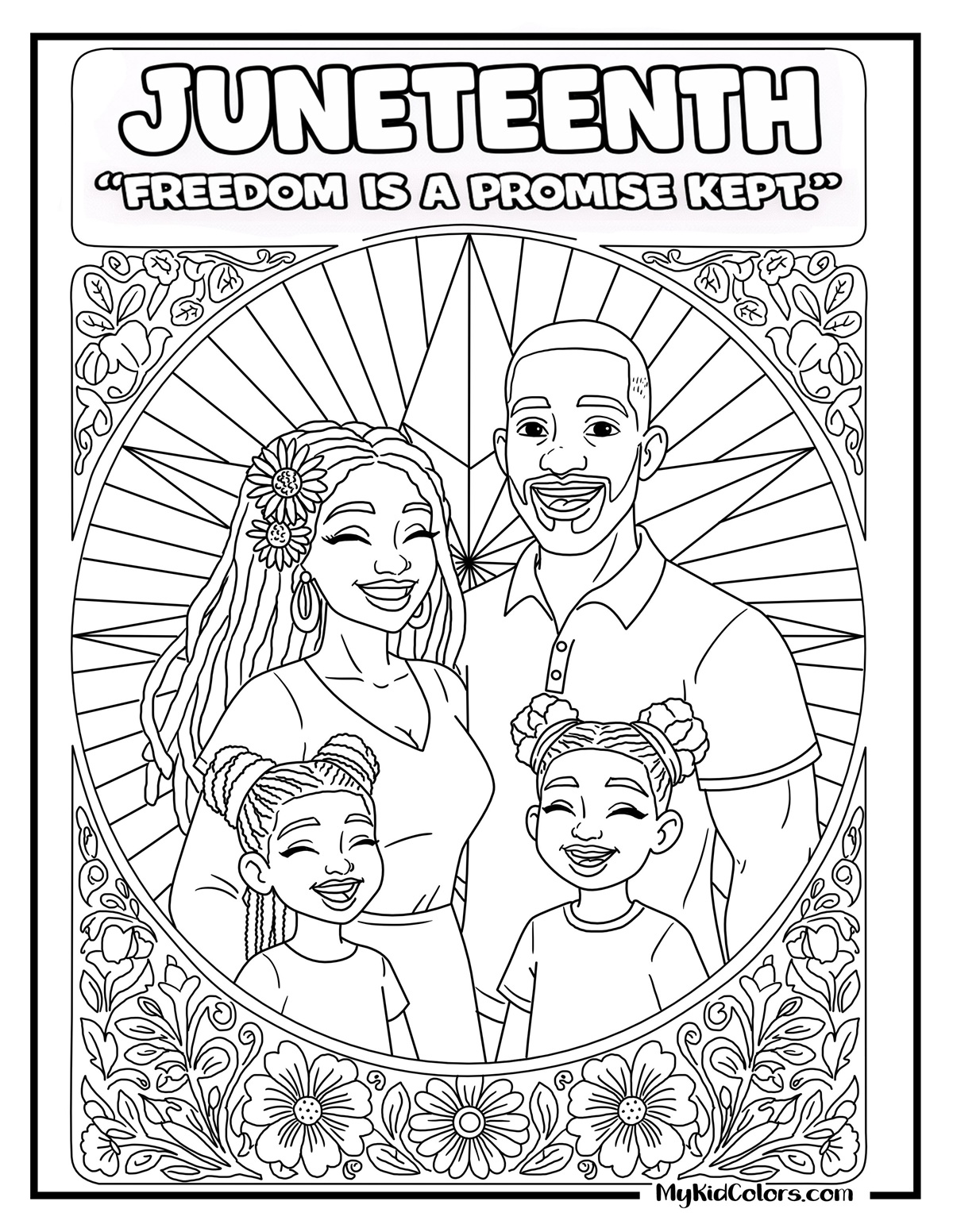 15 Juneteenth Coloring Pages That Celebrate Freedom, Resilience, and Black Joy