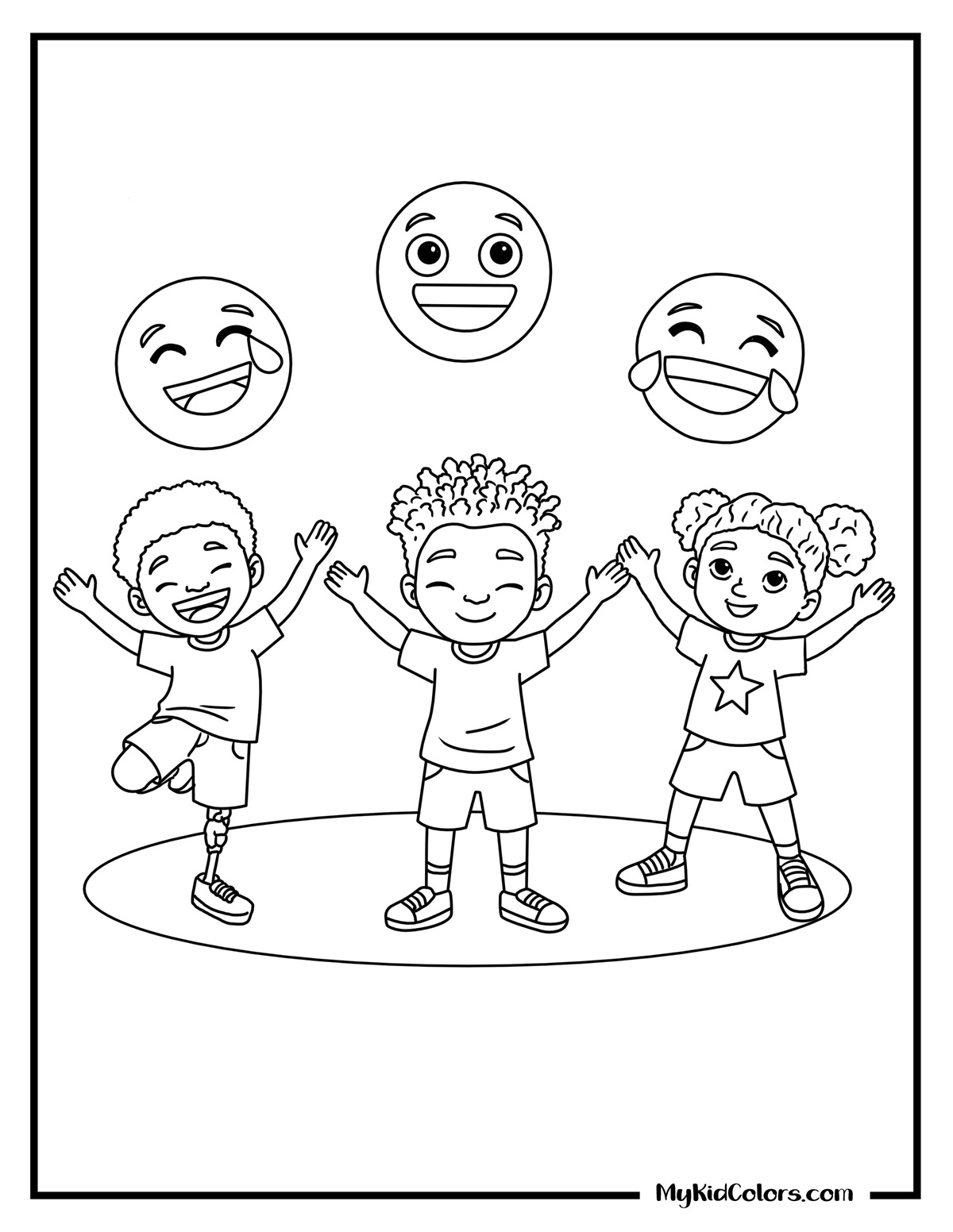 15 Emoji Coloring Pages That Teach Kids Emotional Expression