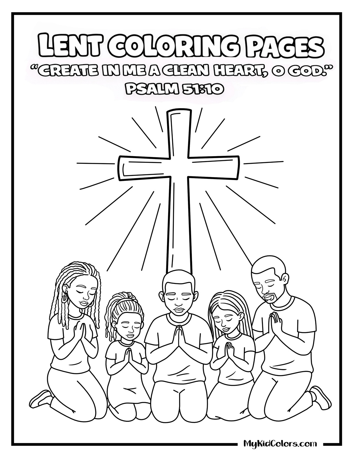 15 Lent Coloring Pages That Help Kids Prepare Their Hearts for Easter