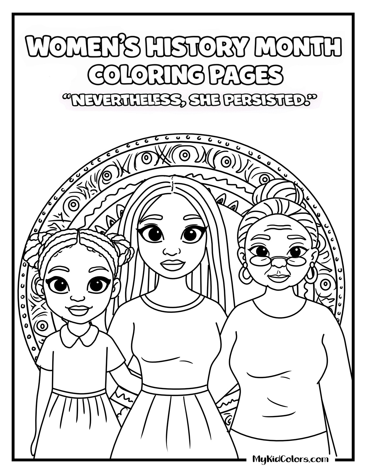 15 Women’s History Month Coloring Pages That Teach Kids Confidence & Courage