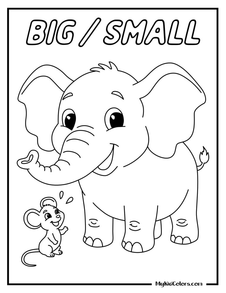 15 Opposites Coloring Pages That Help Kids Understand the World Through Contrast