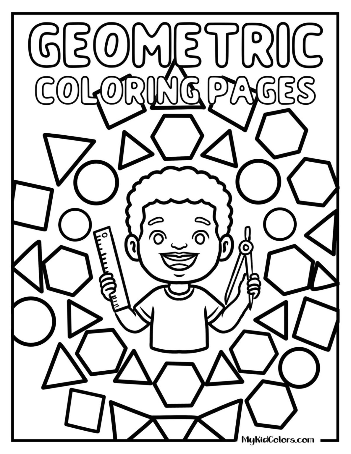 15 Free Geometric Coloring Pages (Hand-Drawn & Inclusive Designs for ...