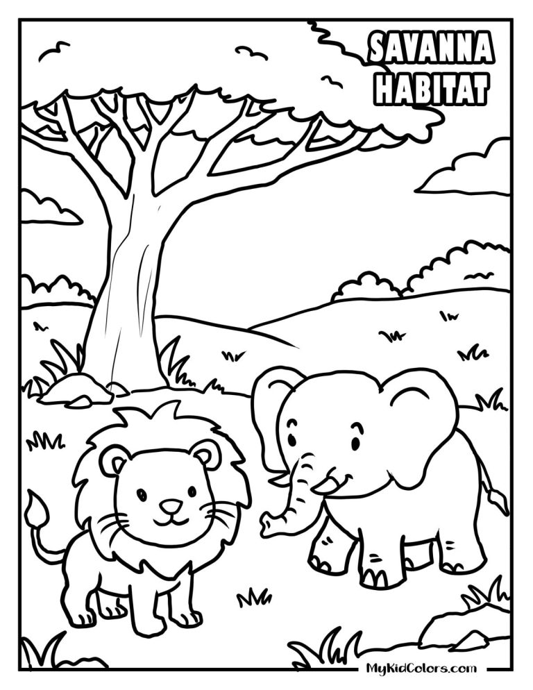 Python Habitat Colouring In 15 Free Habitat Coloring Pages Beyond Basic Animal Worksheets (Human ...