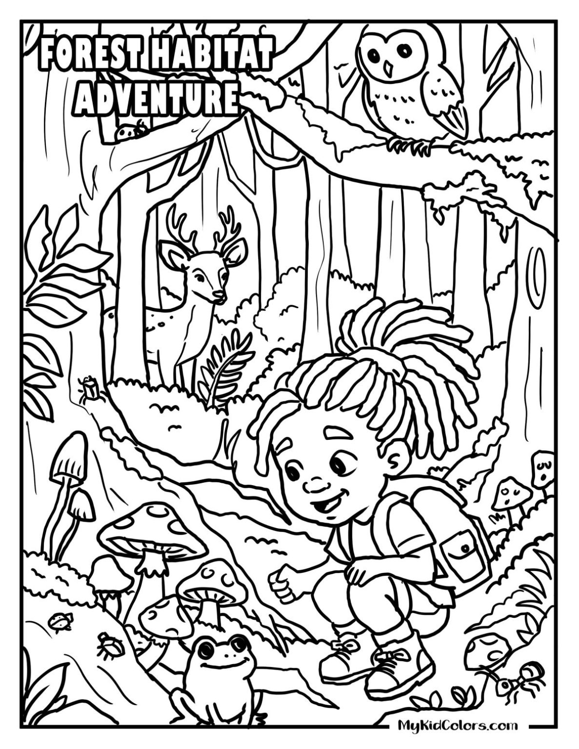 15 Free Habitat Coloring Pages Beyond Basic Animal Worksheets (Human ...