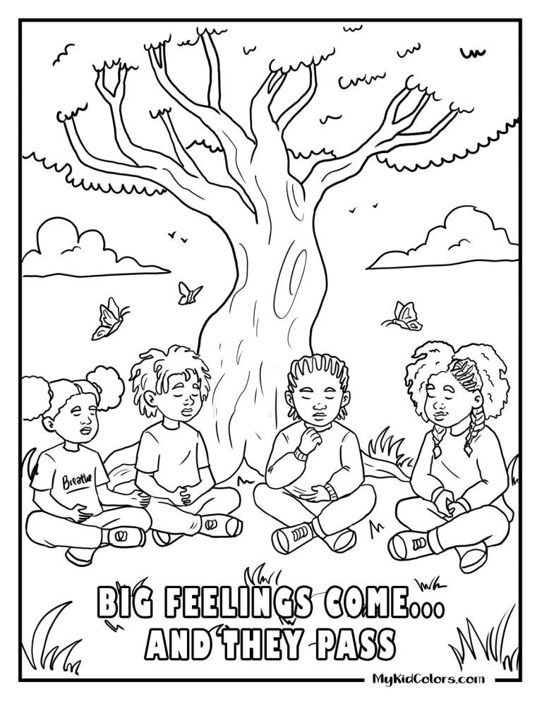 15 Calm-Down Strategies Coloring Pages That Help Kids Manage Big Feelings
