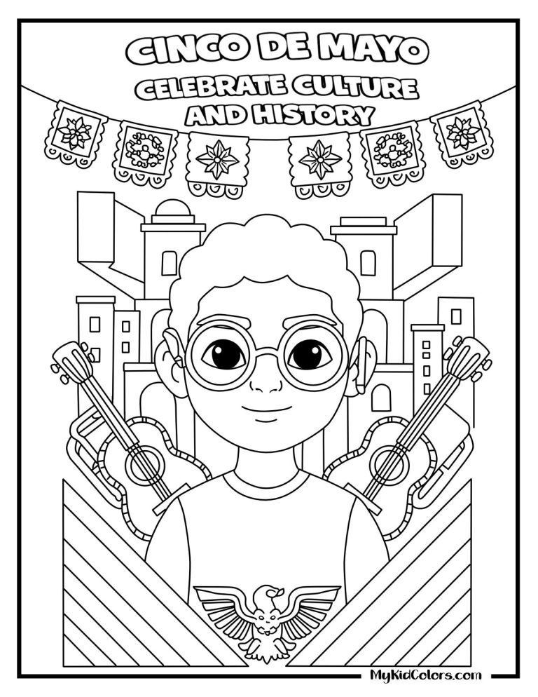 15 Cinco de Mayo Coloring Pages That Teach Kids Culture and History