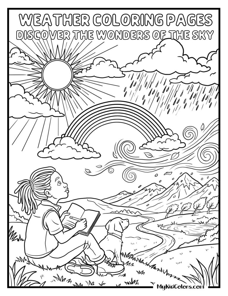 15 Free Weather Coloring Pages Kids Actually Connect With (PDF)