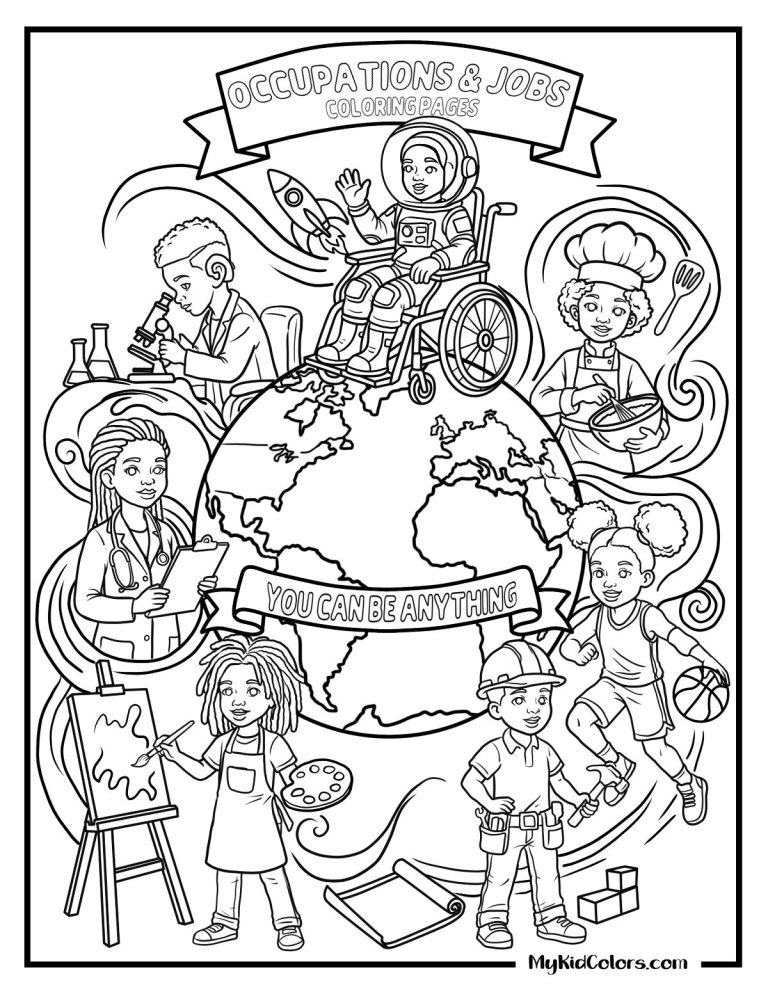 15 Free Jobs Coloring Pages Kids See in Real Life (PDF)