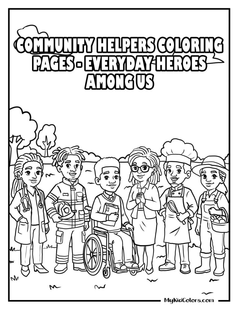 15 Community Helpers Coloring Pages That Teach Kids Empathy, Belonging, and Real-World Purpose