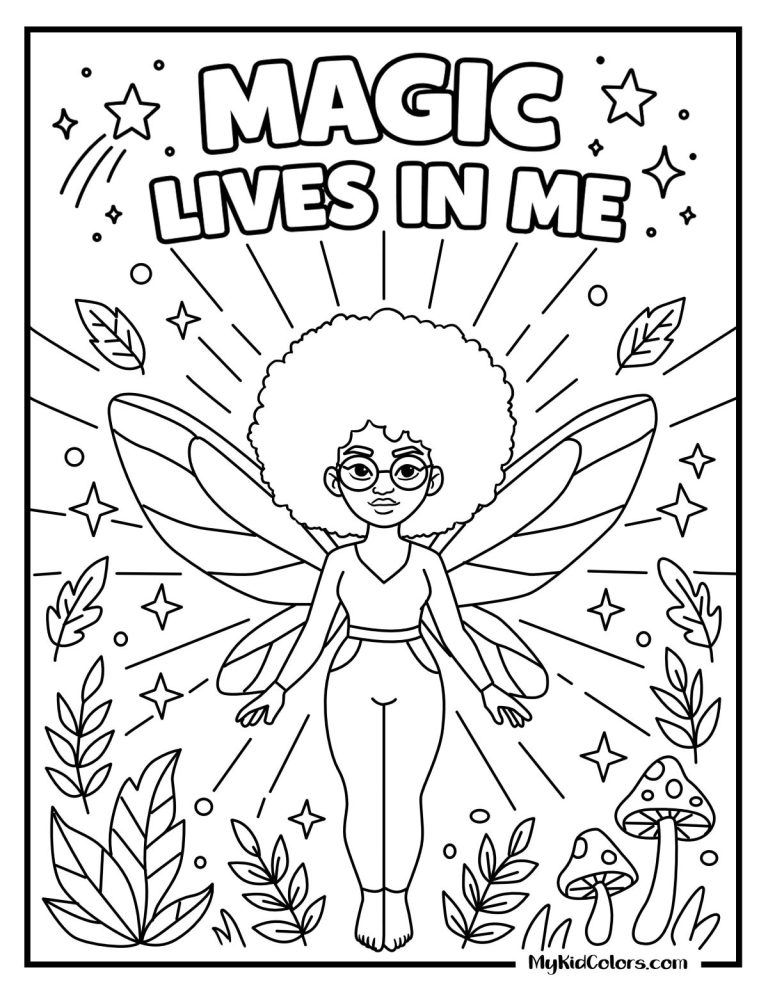 15 Fairy Coloring Pages That Help Kids Build Imagination, Confidence, and Identity