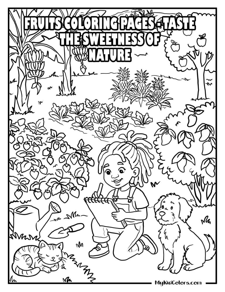 15 Free Fruits Coloring Pages Your Kids Will Actually Love (PDF)