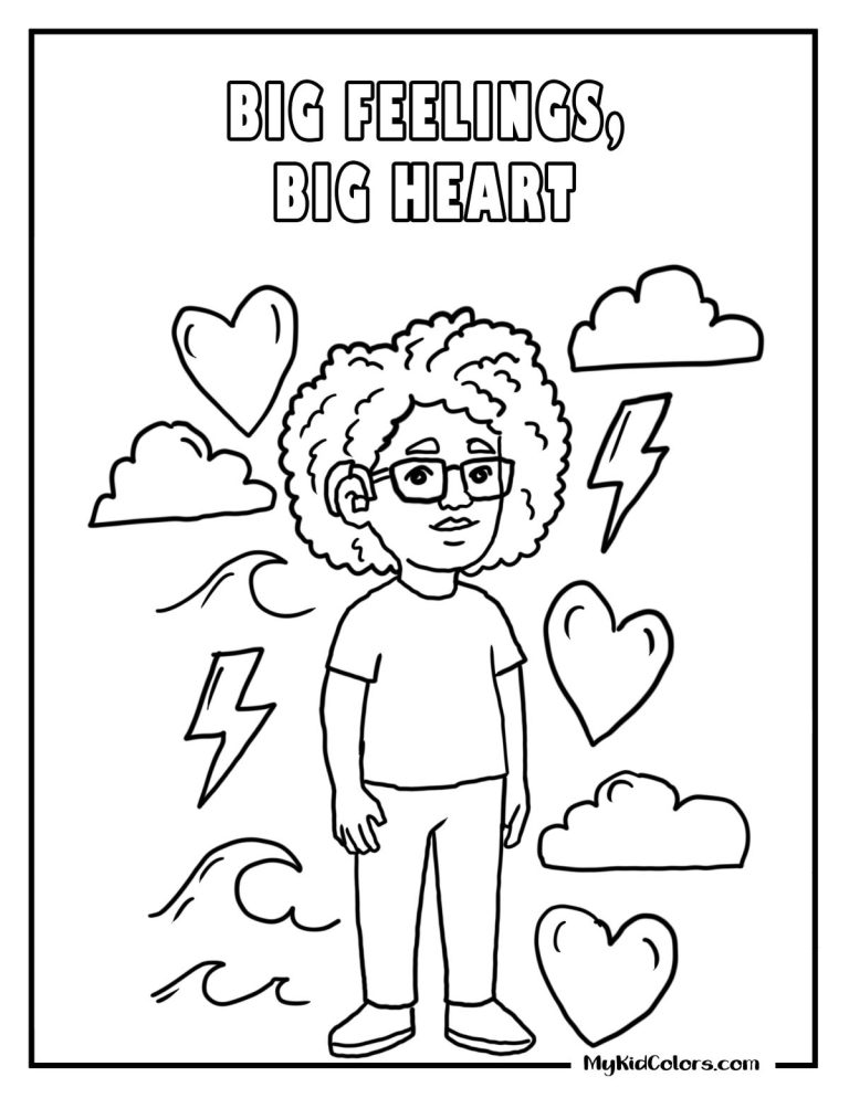 15 Free Big Feelings Coloring Pages That Teach Kids Emotional Awareness and Calm