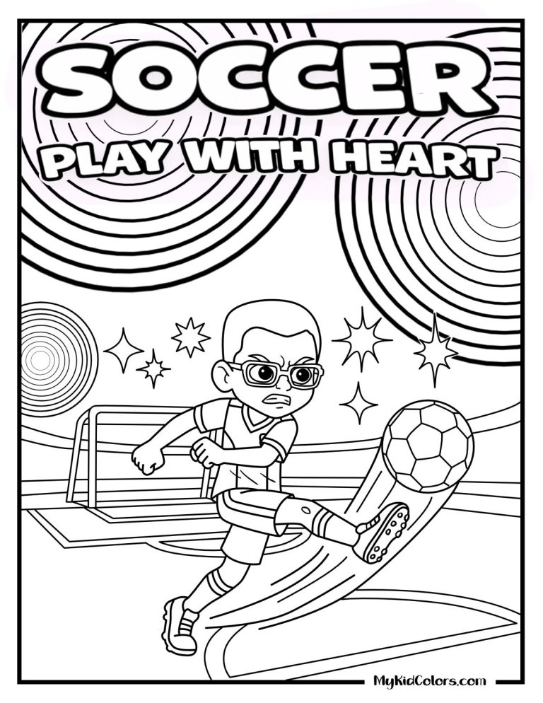 15 Free Soccer Coloring Pages That Help Kids Build Confidence, Teamwork, and Joy