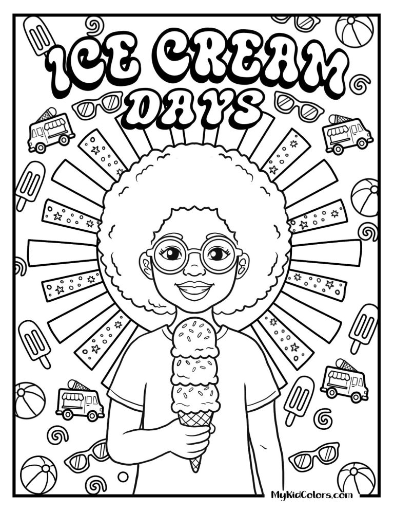 15 Free Ice Cream Coloring Pages Kids Can Color All Summer Long