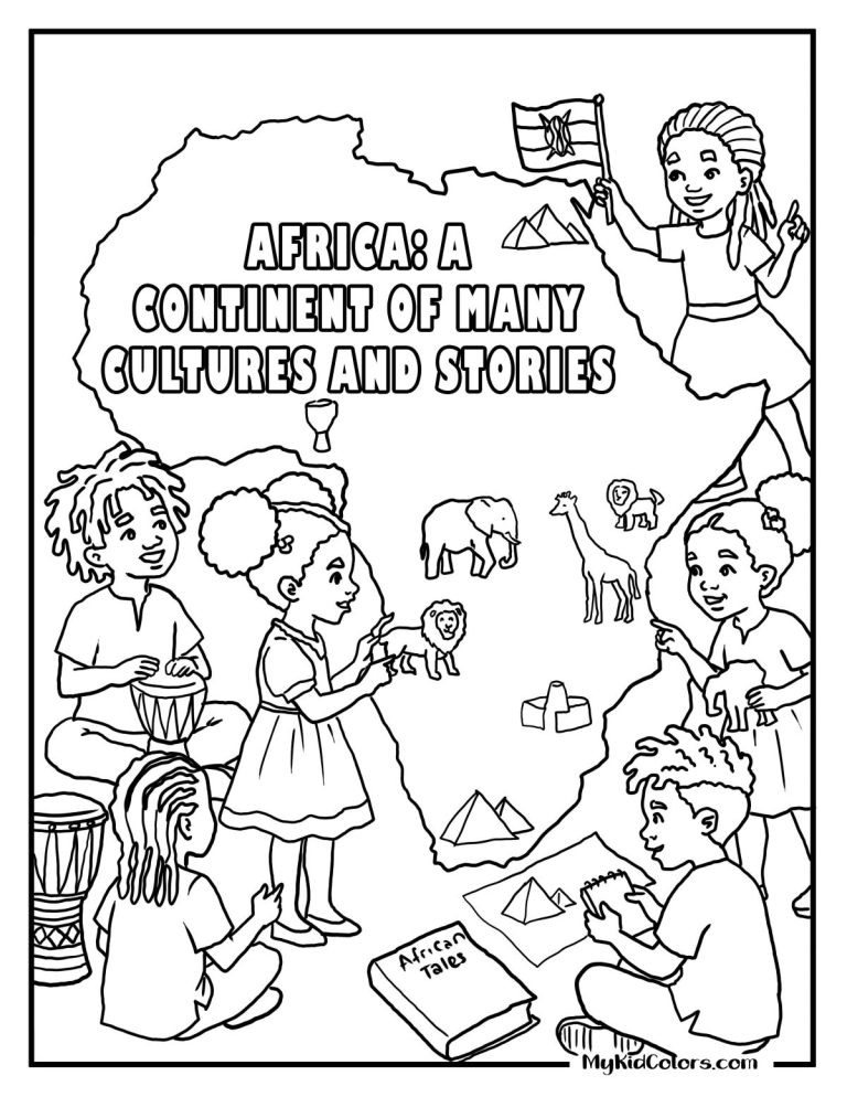 15 African Countries Coloring Pages That Help Kids Explore Culture & Geography