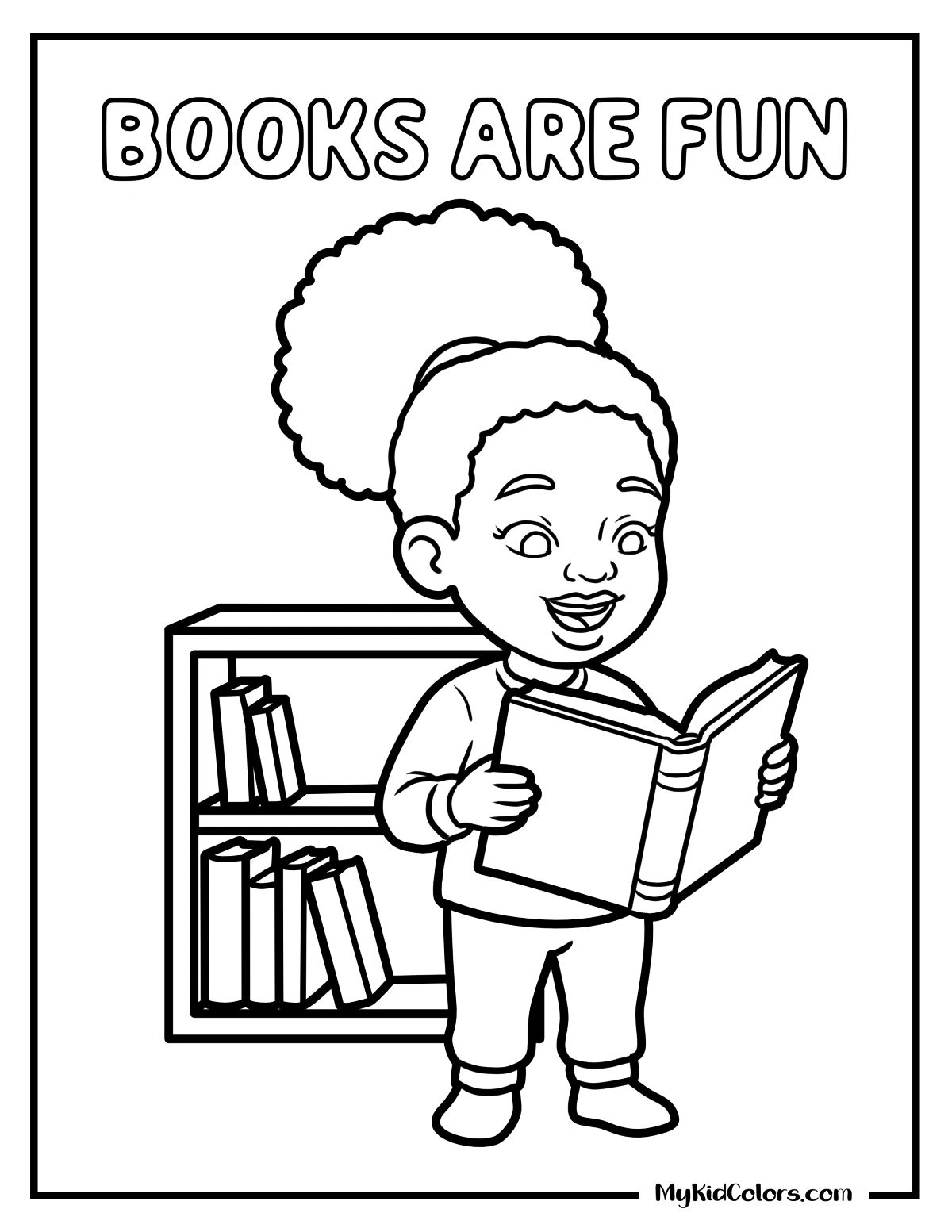 Color Reading Guide 15 Free Reading Coloring Pages (Inclusive & Literacy-Themed)