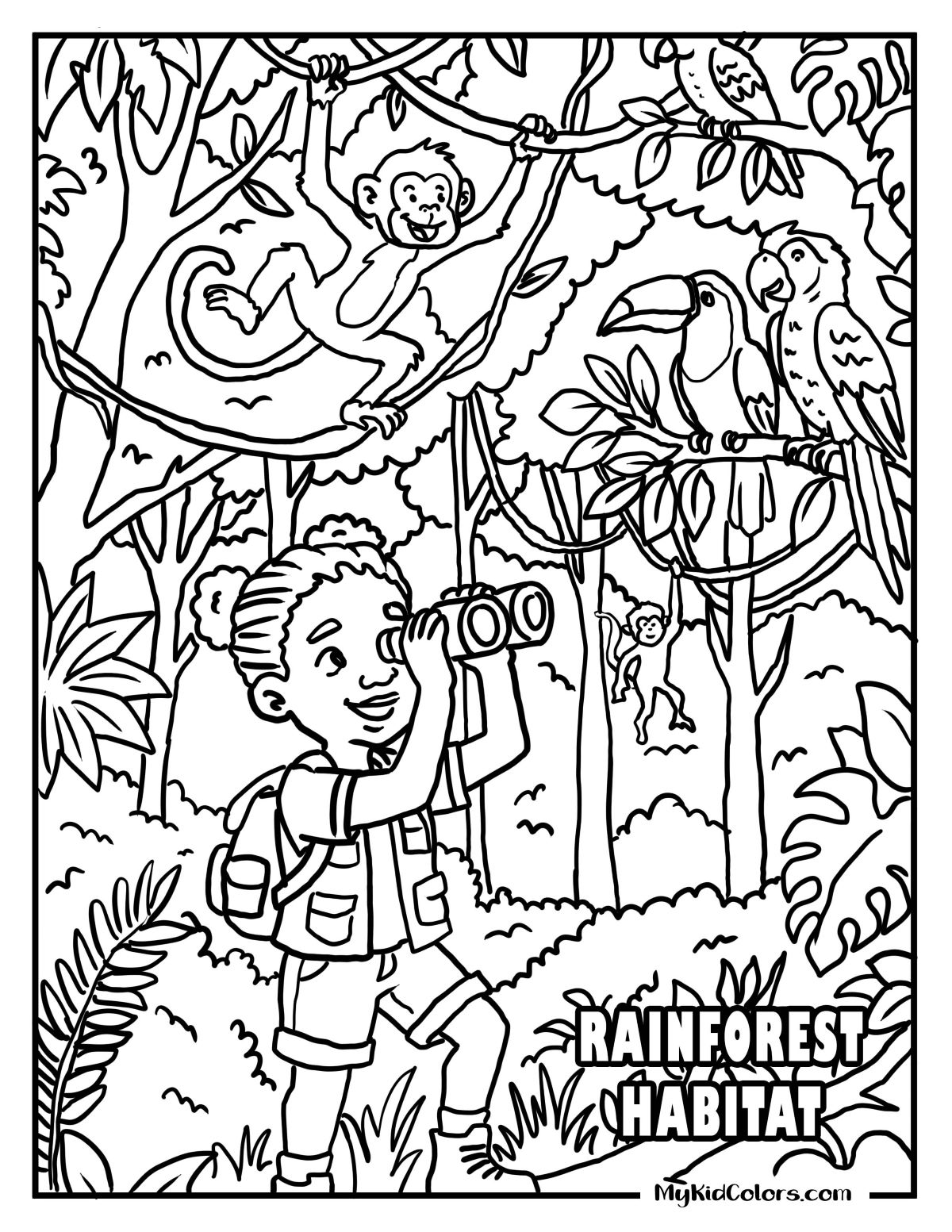 15 Free Habitat Coloring Pages Beyond Basic Animal Worksheets (Human ...