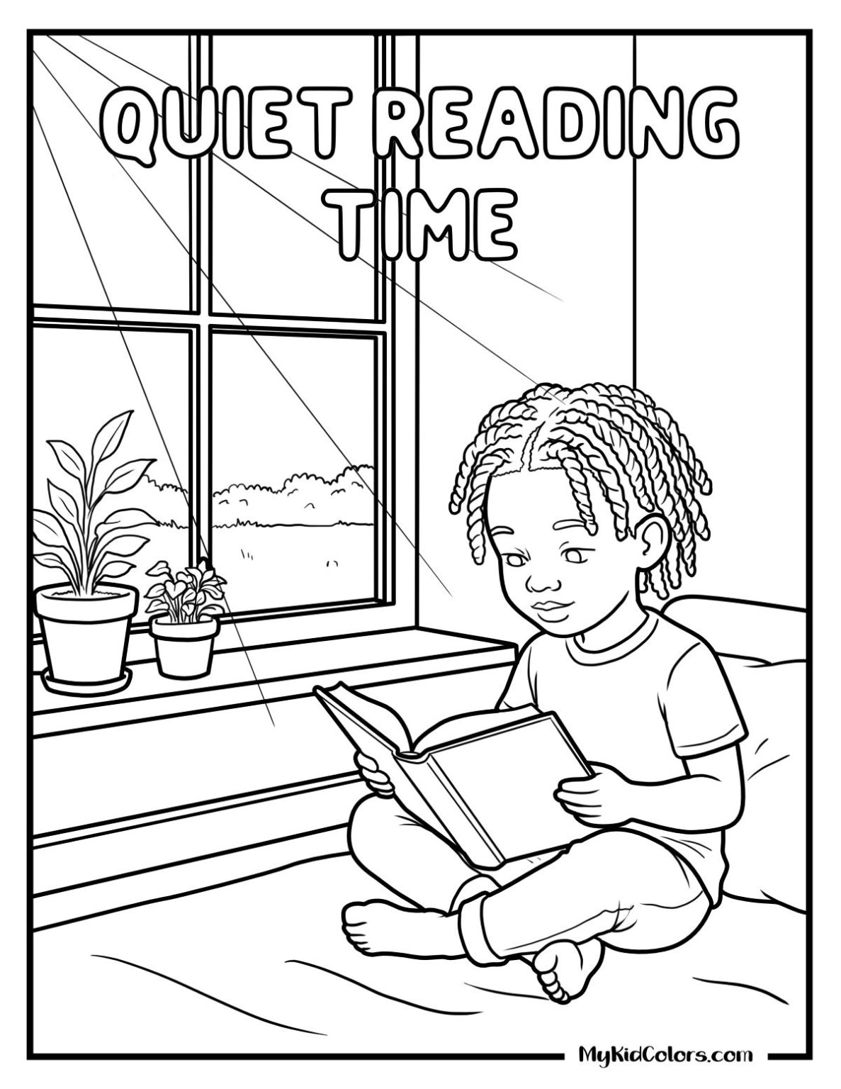 Color Reading Guide 15 Free Reading Coloring Pages (Inclusive & Literacy-Themed)