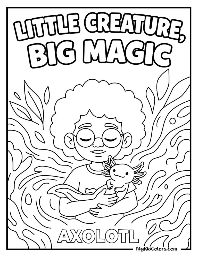 15 Free Printable Axolotl Coloring Pages That Teach Kids Creativity and Wonder