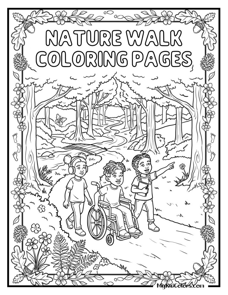 15 Free Outdoor Coloring Pages Where Every Kid on the Trail Belongs There