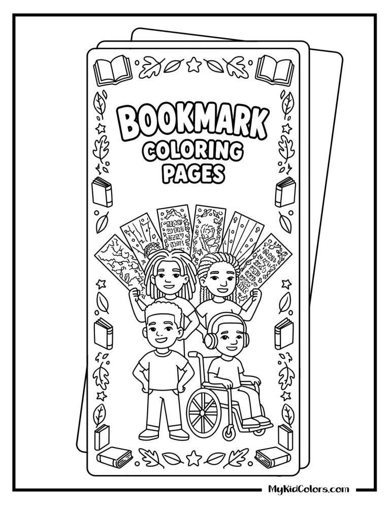 15 Free Bookmark Coloring Pages for Kids Who Love Their Books as Much as Their Crayons