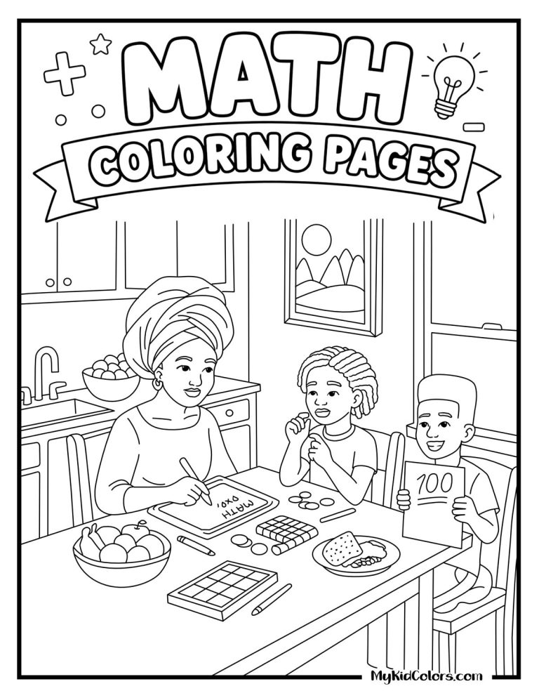 15 Free Math Coloring Pages for Kids Who Think They Hate Math