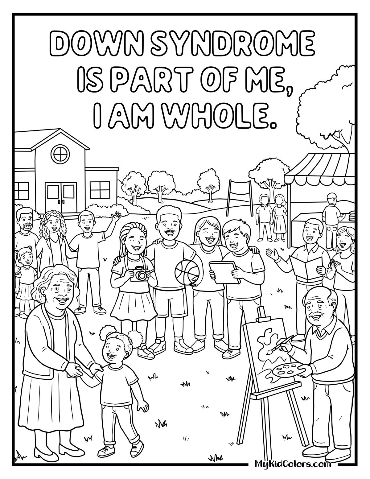 15 Down Syndrome Coloring Pages That Teach Kids Every Person Is Whole