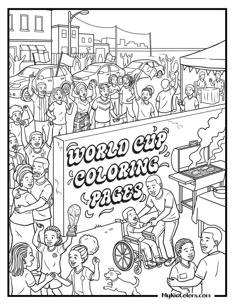 15 Free World Cup Coloring Pages That Finally Look Like Your House on Game Day