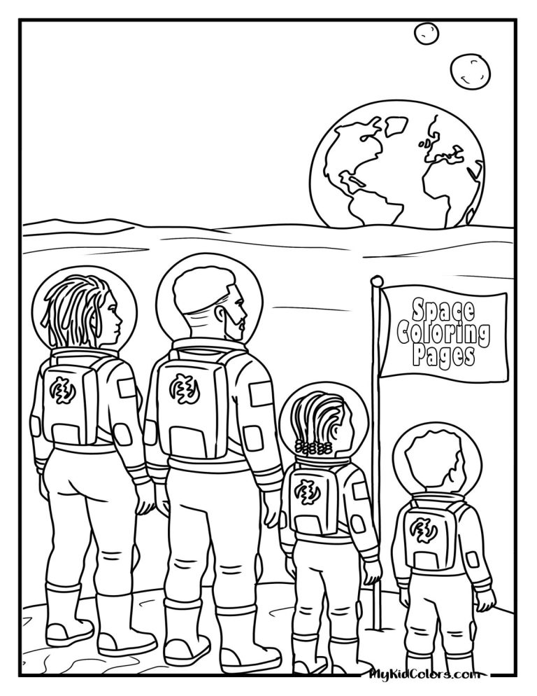 15 Free Space Coloring Pages for Every Kid Who Looks Up and Wonders