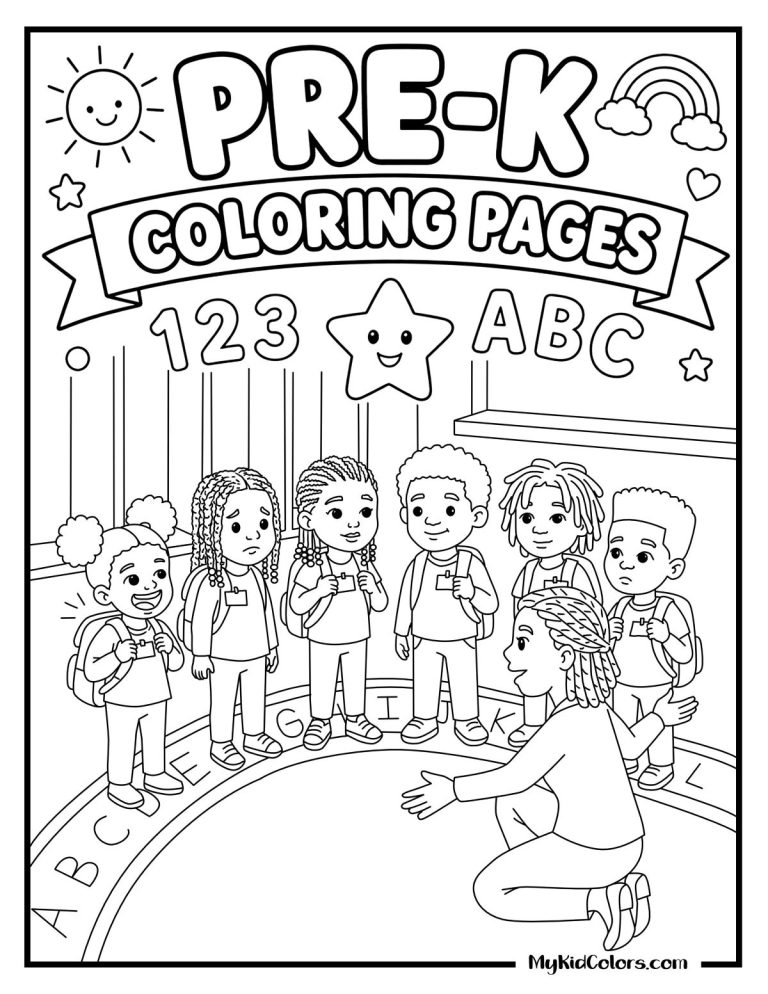 15 Free Pre-K Coloring Pages Your Whole Classroom Will Finally See Themselves In