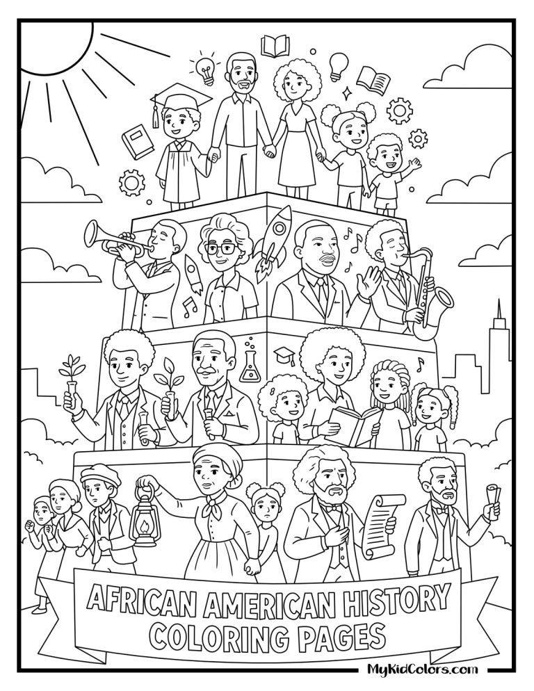 15 African American History Coloring Pages That Teach Kids Cultural Pride, Community, and History
