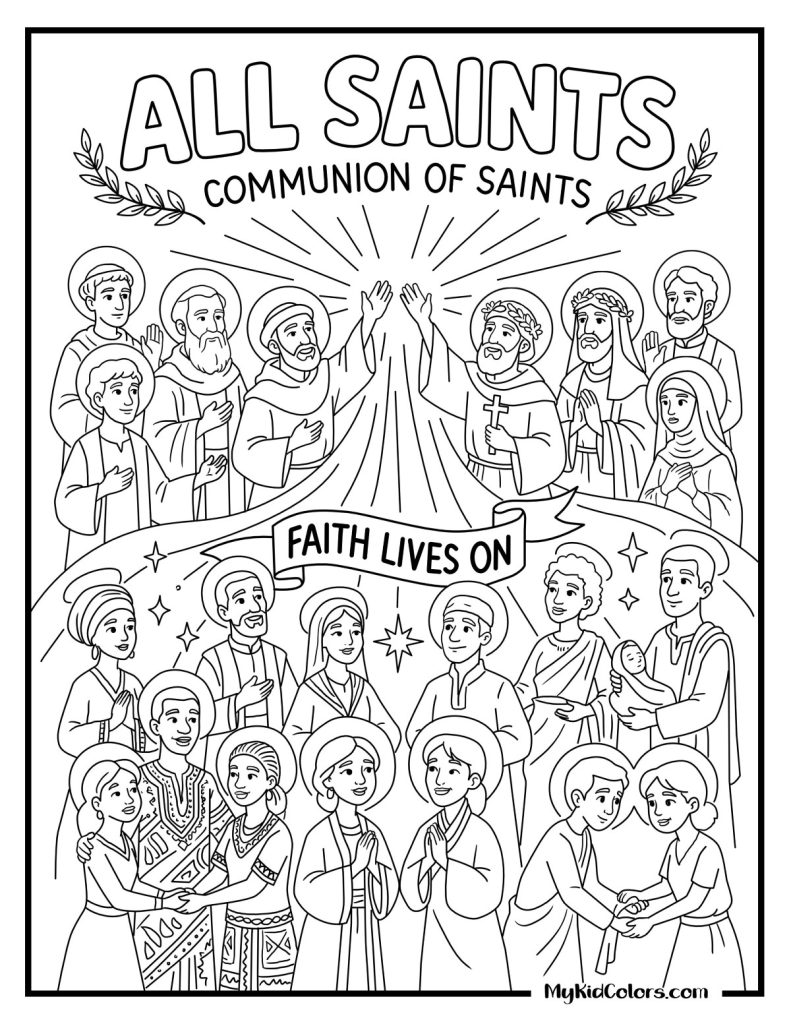 All Saints Day Coloring Pages