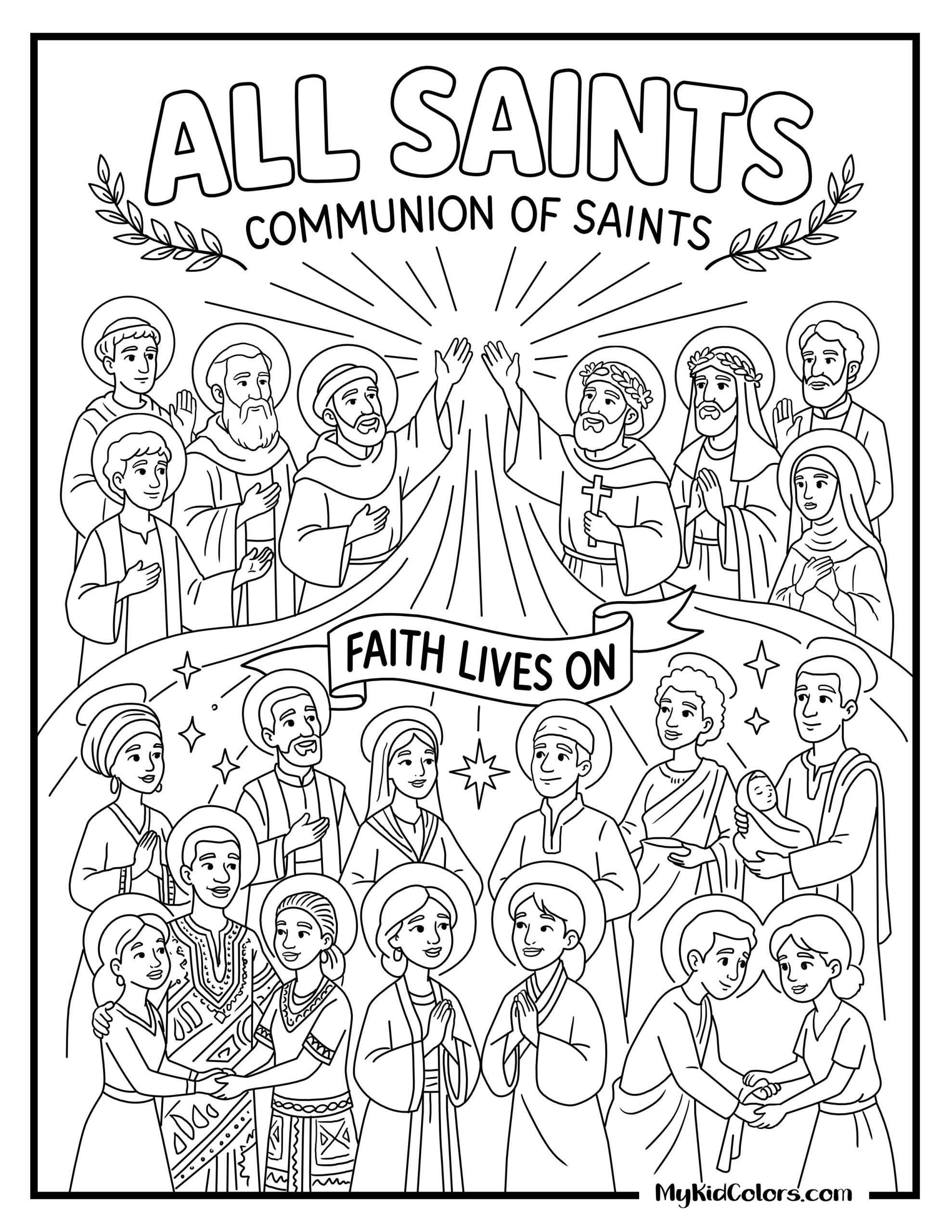 15 Free All Saints Coloring Pages That Make Holiness Feel Reachable