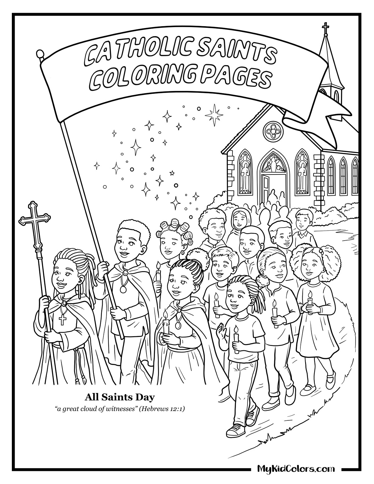 15 Free Catholic Saints Coloring Pages (St Nicholas, St Patrick & More)