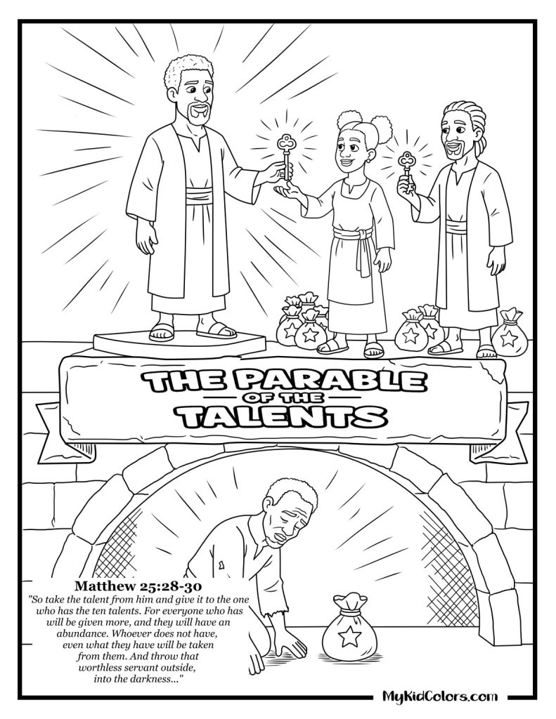 15 Free Parable Of The Talents Coloring Page
