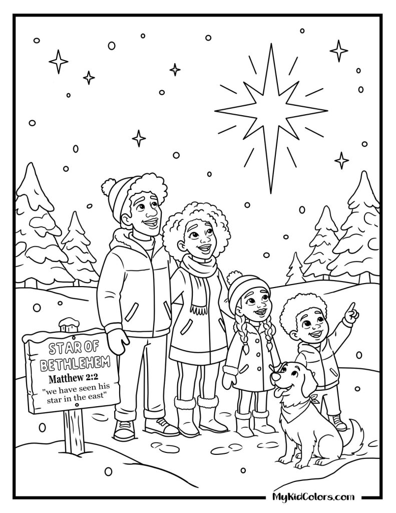 Star of Bethlehem Coloring Pages