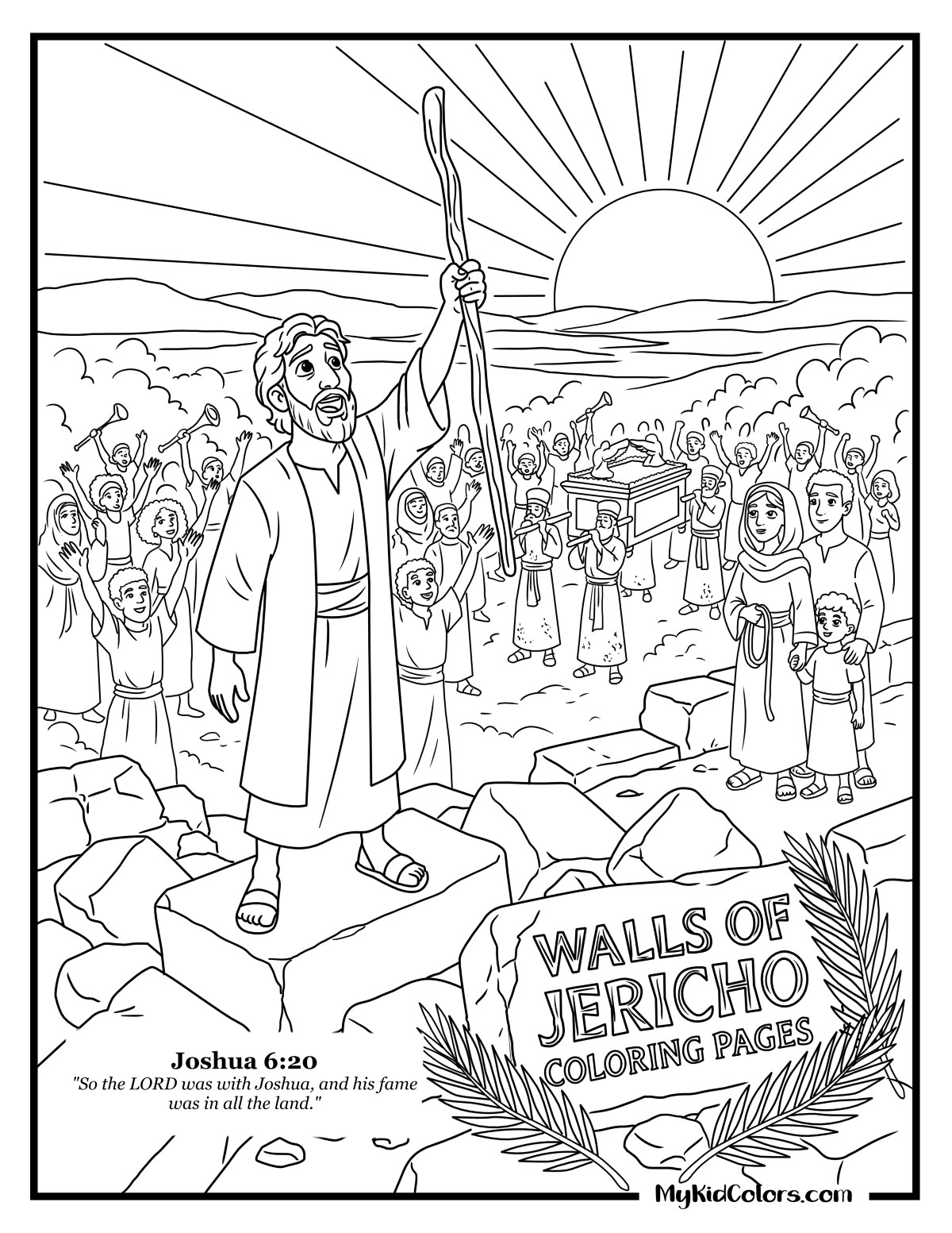 15 Free Walls of Jericho Coloring Pages That Turn Waiting Into Courage
