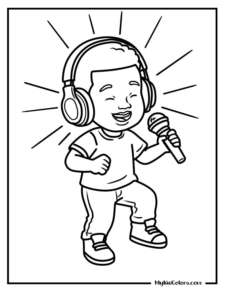 Hip Hop Coloring Pages